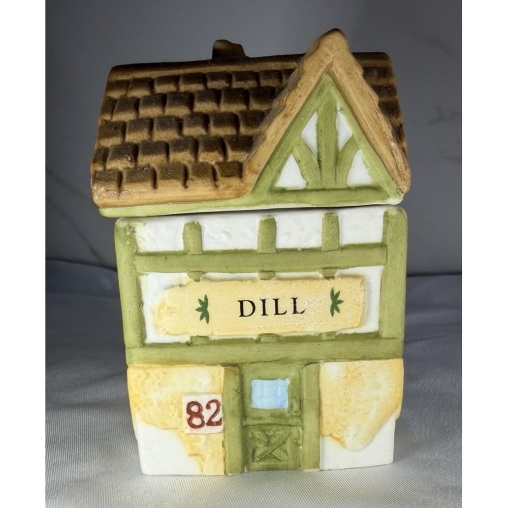 Vtg Spice Jar DILL Country Kitchen Collection 1994 NIB House Cottage Core